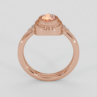 1.20 Ct. Padparadscha Sapphire Ring, 14K Rose Gold 3