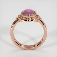 2.88 Ct. Reddish Pink Sapphire Ring, 18K Rose Gold 3