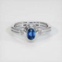 1.17 Ct. Sapphire Ring, 14K White Gold 1