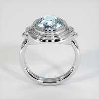 4.06 Ct. Sapphire Ring, 14K White Gold 3