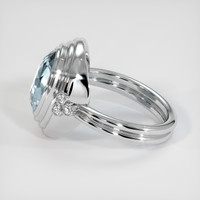 4.06 Ct. Sapphire Ring, 14K White Gold 4