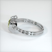 1.11 Ct. Yellowish Green Sapphire Ring, 14K White Gold 4