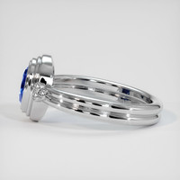 1.23 Ct. Sapphire Ring, 18K White Gold 4