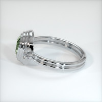1.26 Ct. Green Sapphire Ring, 18K White Gold 4