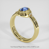 0.96 Ct. Bi Color Sapphire Ring, 14K Yellow Gold 2