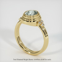 1.66 Ct. Sapphire Ring, 14K Yellow Gold 2