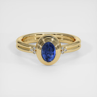 1.54 Ct. Sapphire Ring, 18K Yellow Gold 1