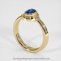 1.54 Ct. Sapphire Ring, 18K Yellow Gold 2
