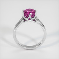 2.02 Ct. Purplish Pink Sapphire Ring, Platinum 950 3