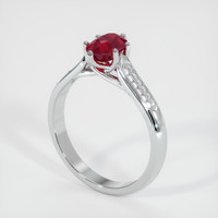 1.02 Ct. Ruby Ring, Platinum 950 2