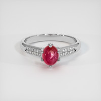 1.19 Ct. Ruby Ring, Platinum 950 1