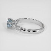 1.17 Ct. Bluish Green Sapphire Ring, Platinum 950 4