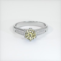 0.79 Ct. Yellow Sapphire Ring, Platinum 950 1
