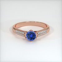 0.87 Ct. Sapphire Ring, 14K Rose Gold 1