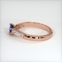 0.87 Ct. Sapphire Ring, 14K Rose Gold 4