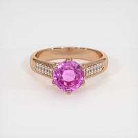 1.72 Ct. Sapphire Ring, 18K Rose Gold 1