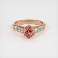 1.12 Ct. Sapphire Ring, 18K Rose Gold 1