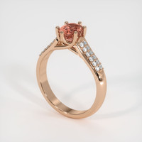 1.12 Ct. Sapphire Ring, 18K Rose Gold 2