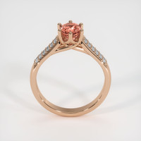 1.12 Ct. Sapphire Ring, 18K Rose Gold 3