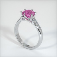 1.72 Ct. Pink Sapphire Ring, 10K White Gold 2
