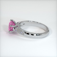 1.72 Ct. Pink Sapphire Ring, 10K White Gold 4