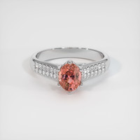 1.12 Ct. Sapphire Ring, 14K White Gold 1