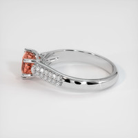 1.12 Ct. Sapphire Ring, 14K White Gold 4