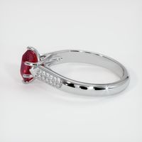 1.02 Ct. Ruby Ring, 14K White Gold 4