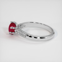 1.19 Ct. Ruby Ring, 14K White Gold 4
