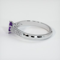 0.32 Ct. Sapphire Ring, 14K White Gold 4