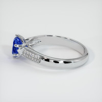 0.76 Ct. Sapphire Ring, 18K White Gold 4