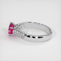 2.06 Ct. Sapphire Ring, 18K White Gold 4