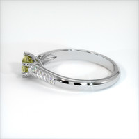 0.77 Ct. Sapphire Ring, 18K White Gold 4