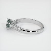 0.76 Ct. Sapphire Ring, 18K White Gold 4
