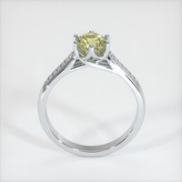 0.87 Ct. Sapphire Ring, 18K White Gold 3