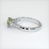 0.87 Ct. Sapphire Ring, 18K White Gold 4
