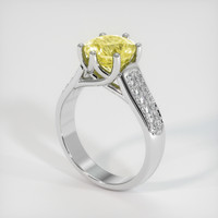 2.51 Ct. Sapphire Ring, 18K White Gold 2