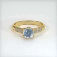 1.17 Ct. Sapphire Ring, 14K Yellow Gold 1