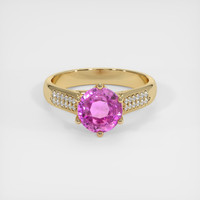 1.72 Ct. Sapphire Ring, 18K Yellow Gold 1