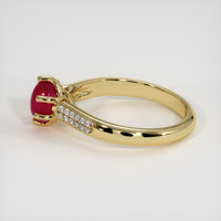 1.19 Ct. Ruby Ring, 18K Yellow Gold 4