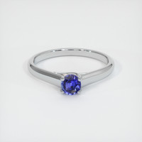 0.44 Ct. Blue Sapphire Ring, Platinum 950 1
