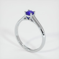 0.44 Ct. Sapphire Ring, 14K White Gold 2