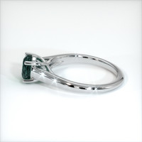 1.71 Ct. Bluish Green Sapphire Ring, 14K White Gold 4
