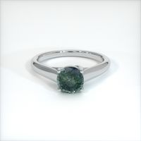 1.71 Ct. Sapphire Ring, 18K White Gold 1