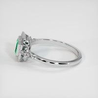 0.92 Ct. Emerald Ring, Platinum 950 4