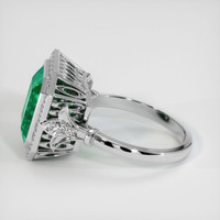 4.73 Ct. Emerald Ring, Platinum 950 4