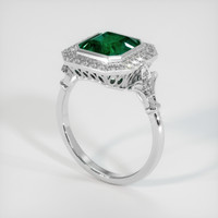 2.42 Ct. Emerald Ring, Platinum 950 2