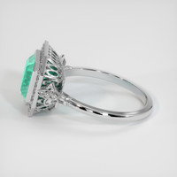 2.04 Ct. Emerald Ring, Platinum 950 4