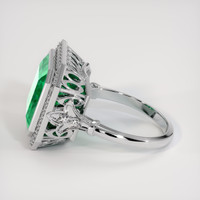 6.81 Ct. Emerald Ring, Platinum 950 4