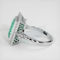 3.72 Ct. Emerald Ring, Platinum 950 4